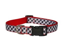 Sassy Dog Wear Houndstooth Dog Collar, Black & White, Large 