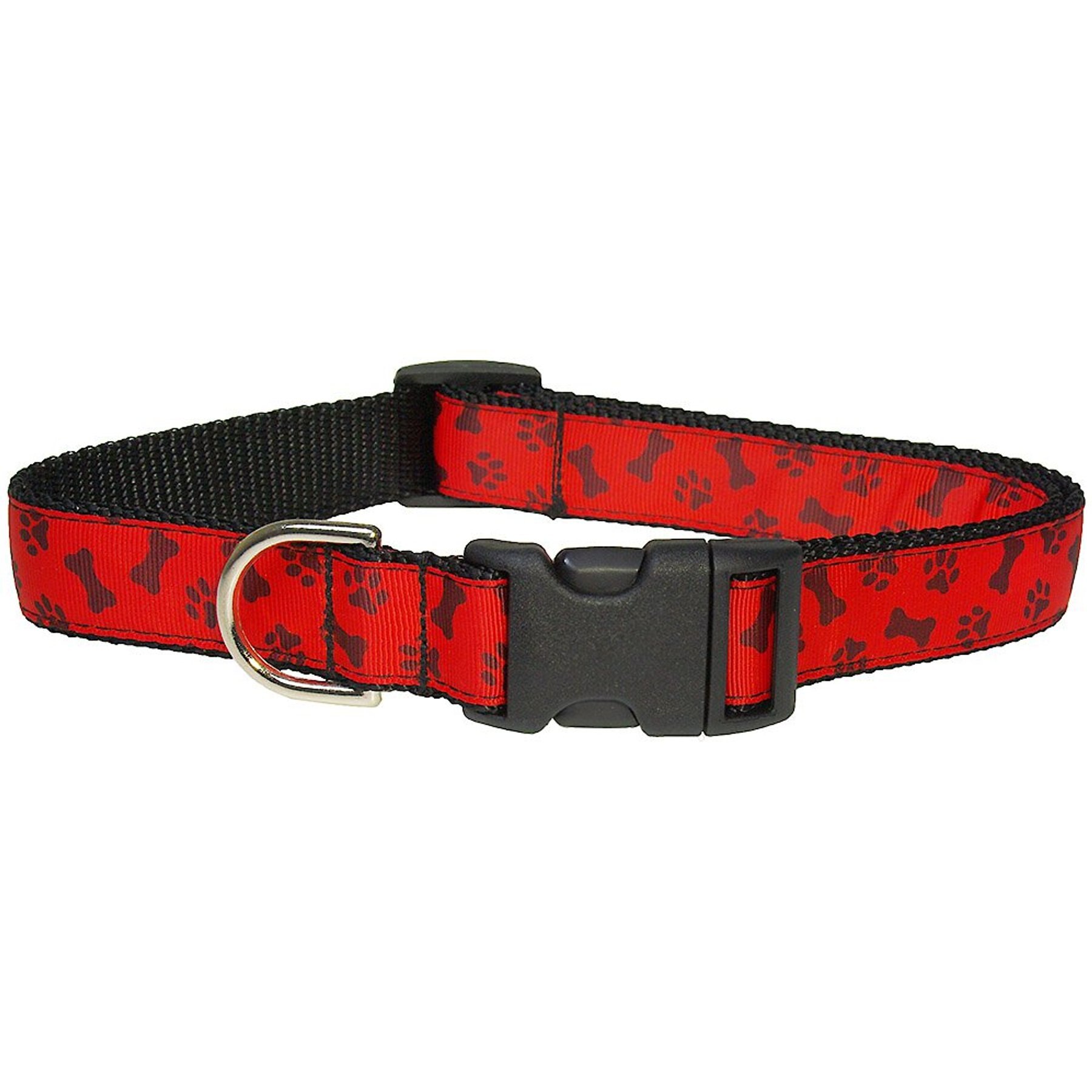 Sassy Dog Wear Paws & Bones Dog Collar, Small