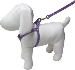 Sassy Dog Wear Polka Dot Dog Harness, Orchid & Navy, X-Small slide 2 of 2