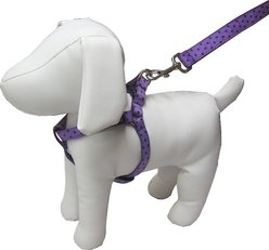 Sassy Dog Wear Polka Dot Dog Harness, Orchid & Navy, Large slide 2 of 2