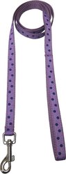 Sassy Dog Wear Polka Dot Dog Leash, Orchid & Navy, X-Small slide 2 of 2