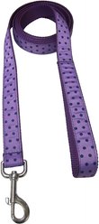 Sassy Dog Wear Polka Dot Dog Leash, Orchid & Navy, Medium slide 2 of 2