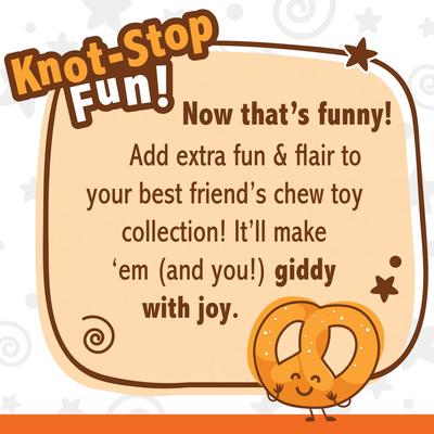 Show full view: Nylabone Power Chew Pretzel Dog Toy Bacon & Peanut Butter, X-Large/Souper slide 2 of 11