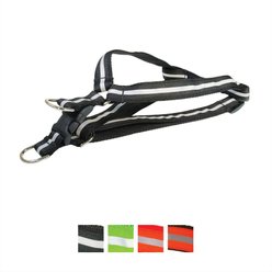 Sassy Dog Wear Reflective Dog Harness, Black, Small