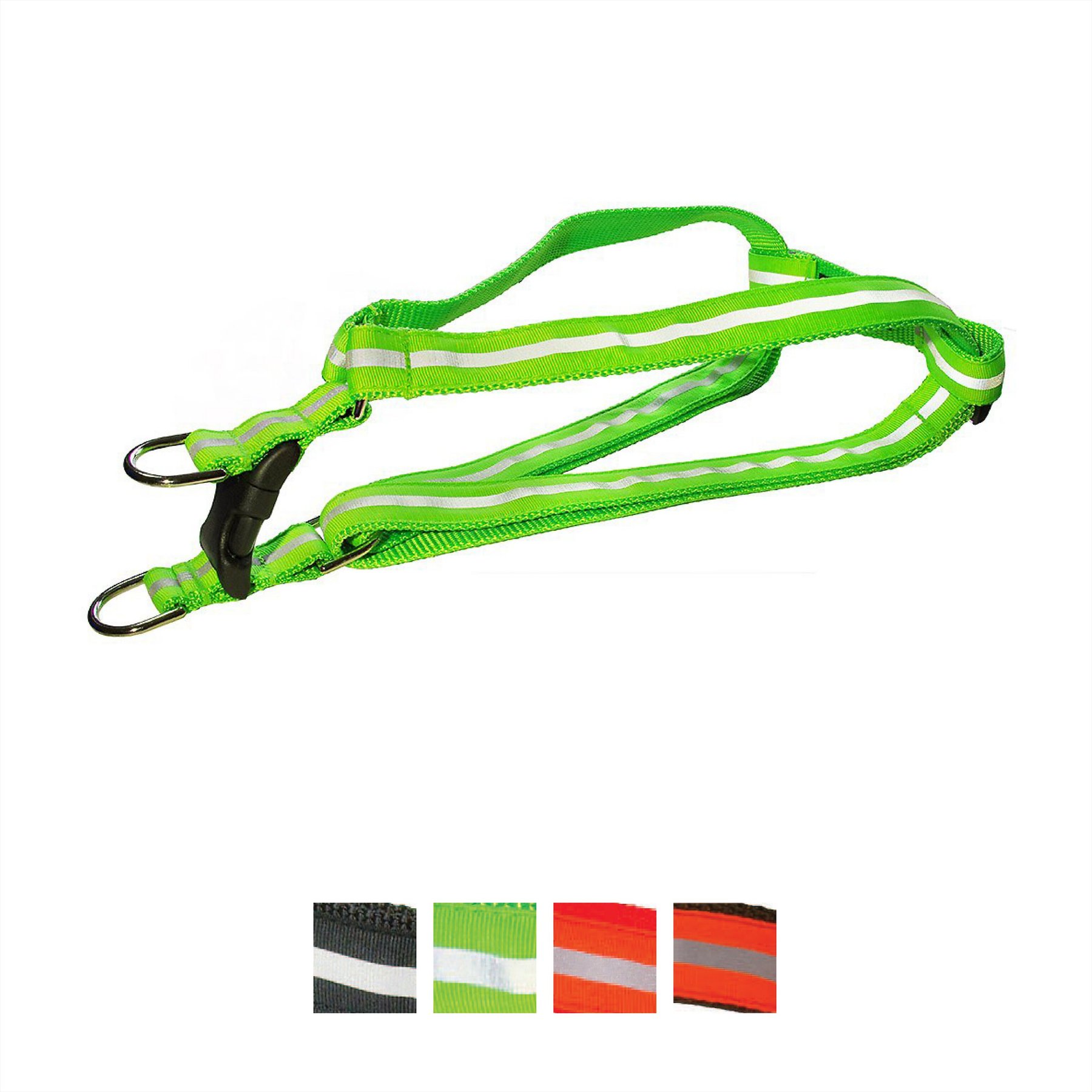 Sassy Dog Wear Reflective Dog Harness, Green, Medium