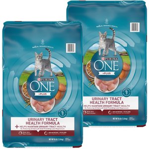 Purina ONE +Plus Urinary Tract Health Formula High Protein Adult Dry Cat Food, 32-lb bag
