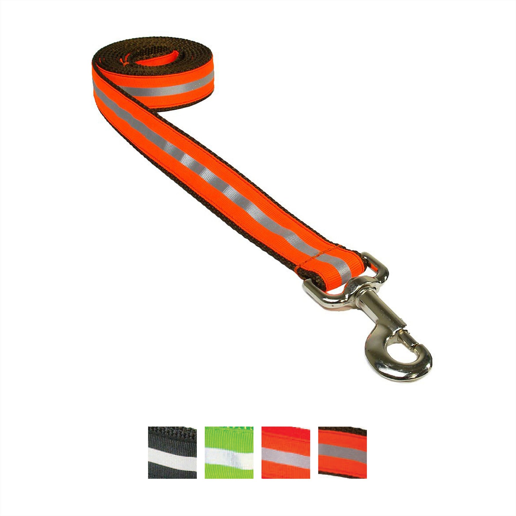 Sassy Dog Wear Reflective Dog Leash, Orange, Medium