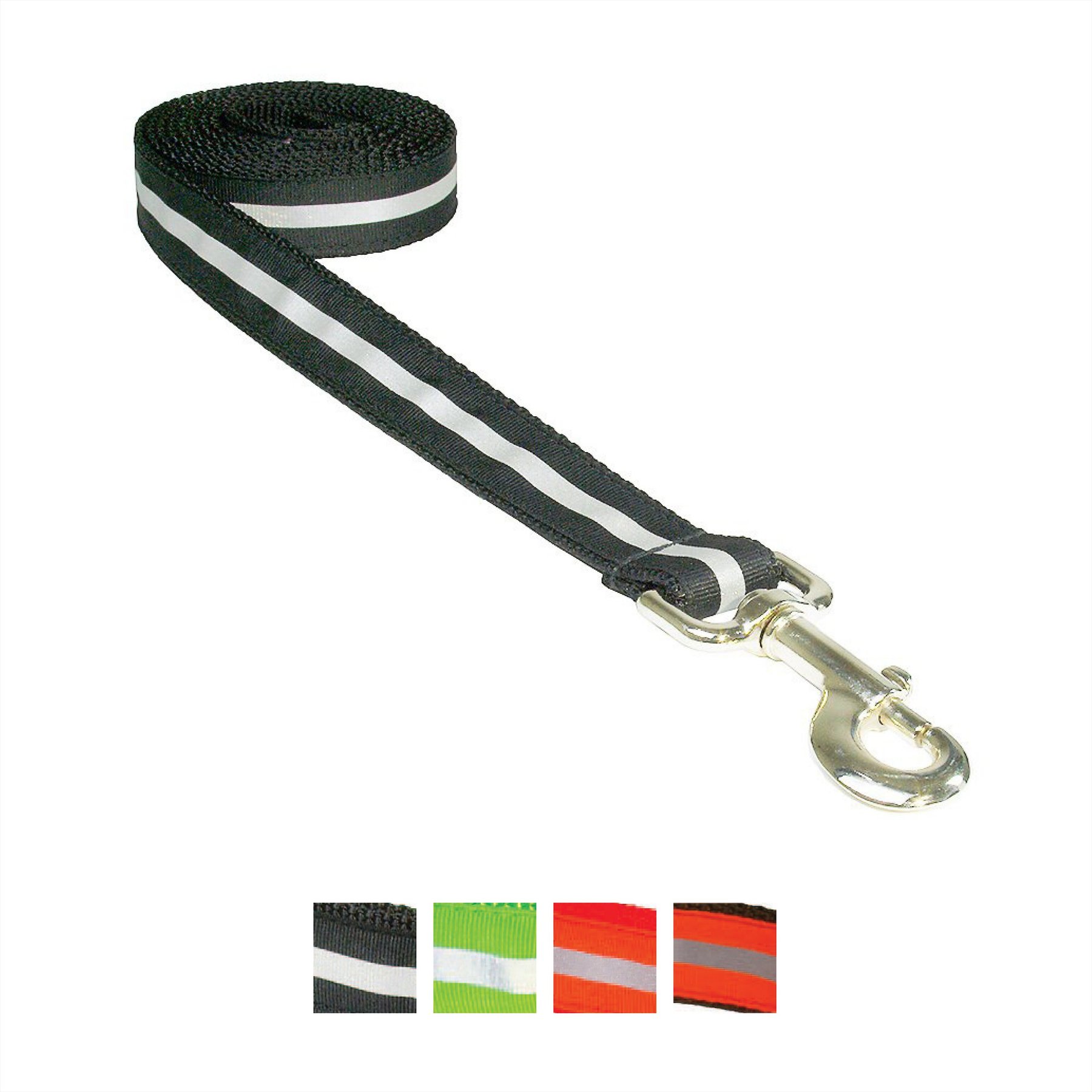 Sassy Dog Wear Reflective Dog Leash, Black, Large