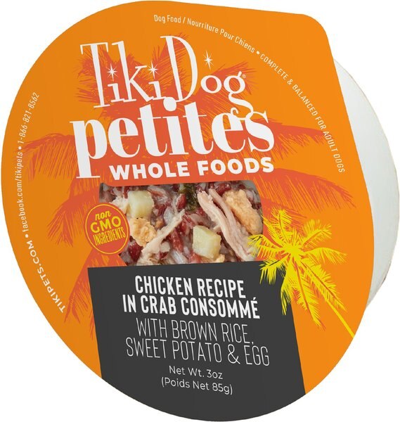 Tiki Dog Lahaina Luau Succulent Chicken on Brown Rice with Crab Canned Dog Food