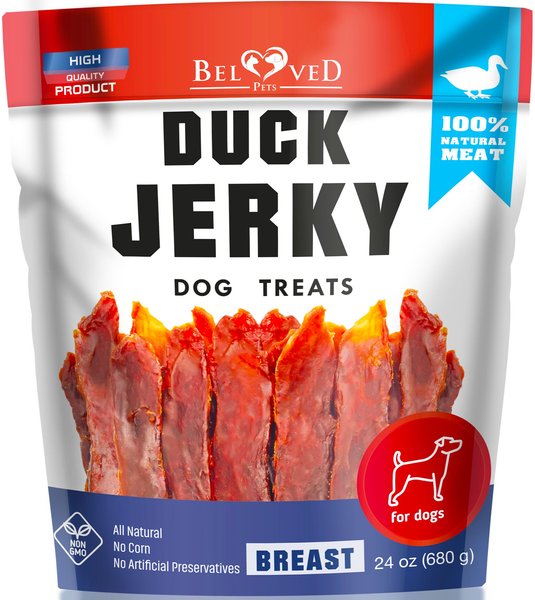 BELOVED PETS Duck Breast Human Grade Grain Free Jerky Dog Treats 1.5 lb bag Chewy