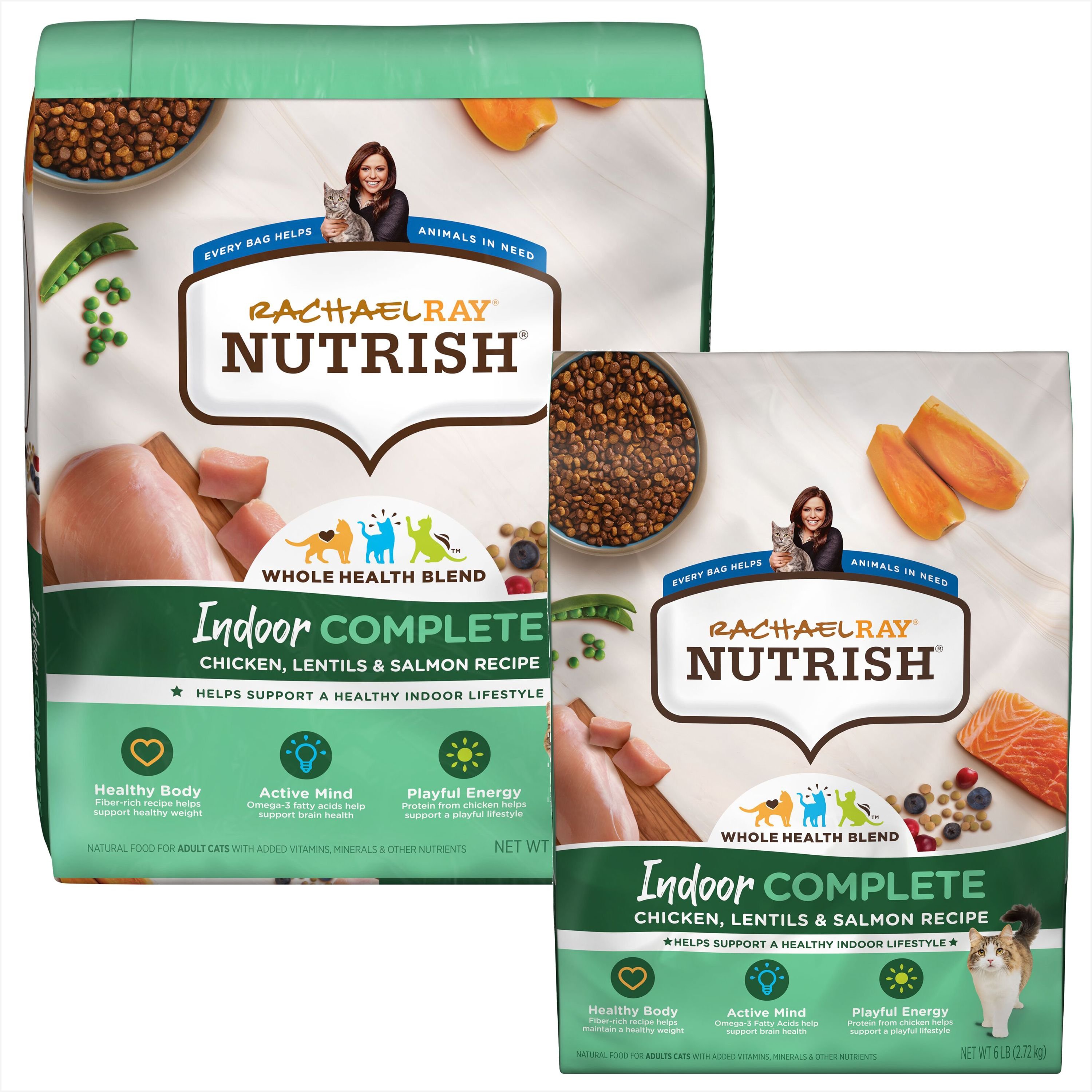 Rachael Ray Nutrish Indoor Complete Chicken With Lentils & Salmon 