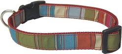 Sassy Dog Wear Multi Stripe Dog Collar, Red, Large  slide 2 of 3