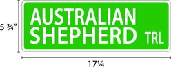 Imagine This Company Dog Breed Street Sign, Australian Shepherd slide 2 of 4