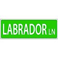 Imagine This Company Dog Breed Street Sign, Labrador