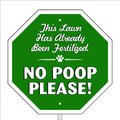 Imagine This Company "No Poop Please" Garden Sign
