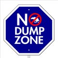 Imagine This Company "No Dump Zone" Garden Sign
