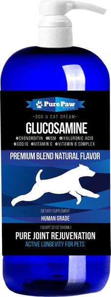 Best Paw Nutrition Premium Dream Glucosamine Joint Support Dog & Cat Liquid Supplement, Natural Unflavored, 32 fl-oz slide 1 of 6
