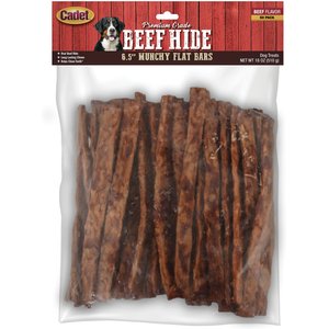 Cadet Gourmet Munchy Strips Beef Hide Dog Treats, 6.5-in, 50 count