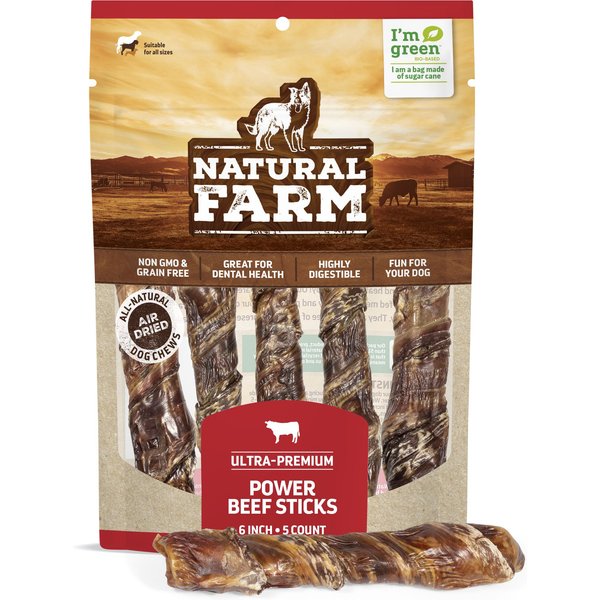 Nature Gnaws Beef Bully Rings Natural Dog Chew Treats, 5 count