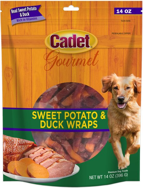 Cadet Gourmet Sweet Potato & Duck Wrapped Dog Treats, 14-oz bag slide 1 of 9