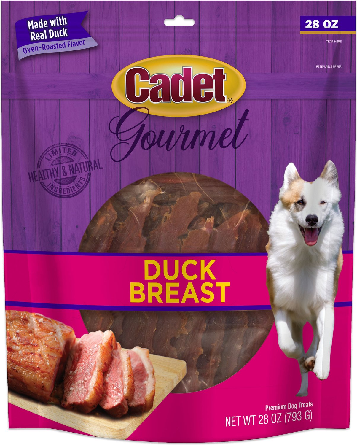 CADET Gourmet Duck Breast Dog Treats, 28oz bag