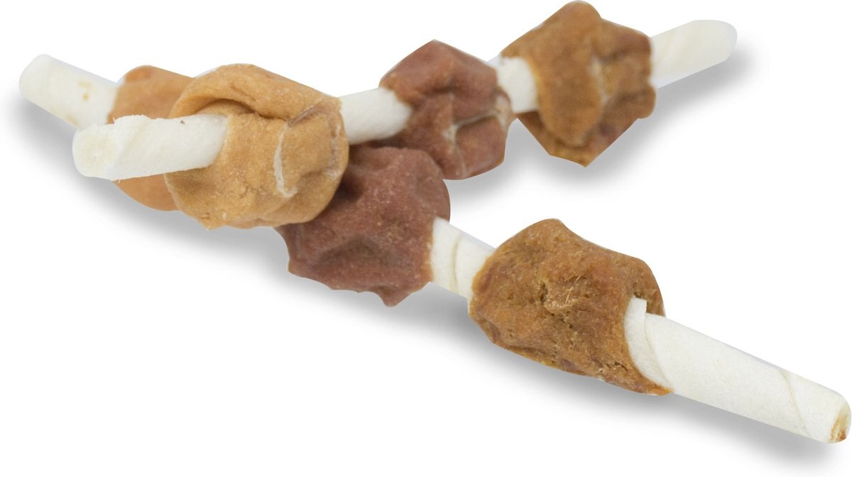 CADET Gourmet Beef Hide Shish Kabob Dog Treats Small, Chicken, Liver