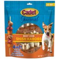 Cadet Gourmet Beef Hide Shish Kabob Dog Treats, 5-in, 12-oz bag