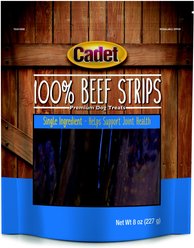 Cadet 100% Real Beef Strips Dog Treats, 8-oz bag