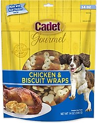 Cadet Gourmet Chicken Wrapped Biscuit Dog Treats, 14-oz bag slide 1 of 9