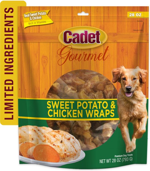 Cadet Gourmet Sweet Potato & Chicken Wrapped Dog Treats, 28-oz bag slide 1 of 10