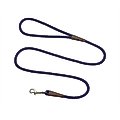 Mendota Products Small Snap Solid Rope Dog Leash, Purple, 6-ft long, 3/8-in wide