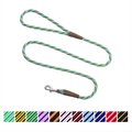 Mendota Products Small Snap Striped Rope Dog Leash, Seafoam, 6-ft long, 3/8-in wide