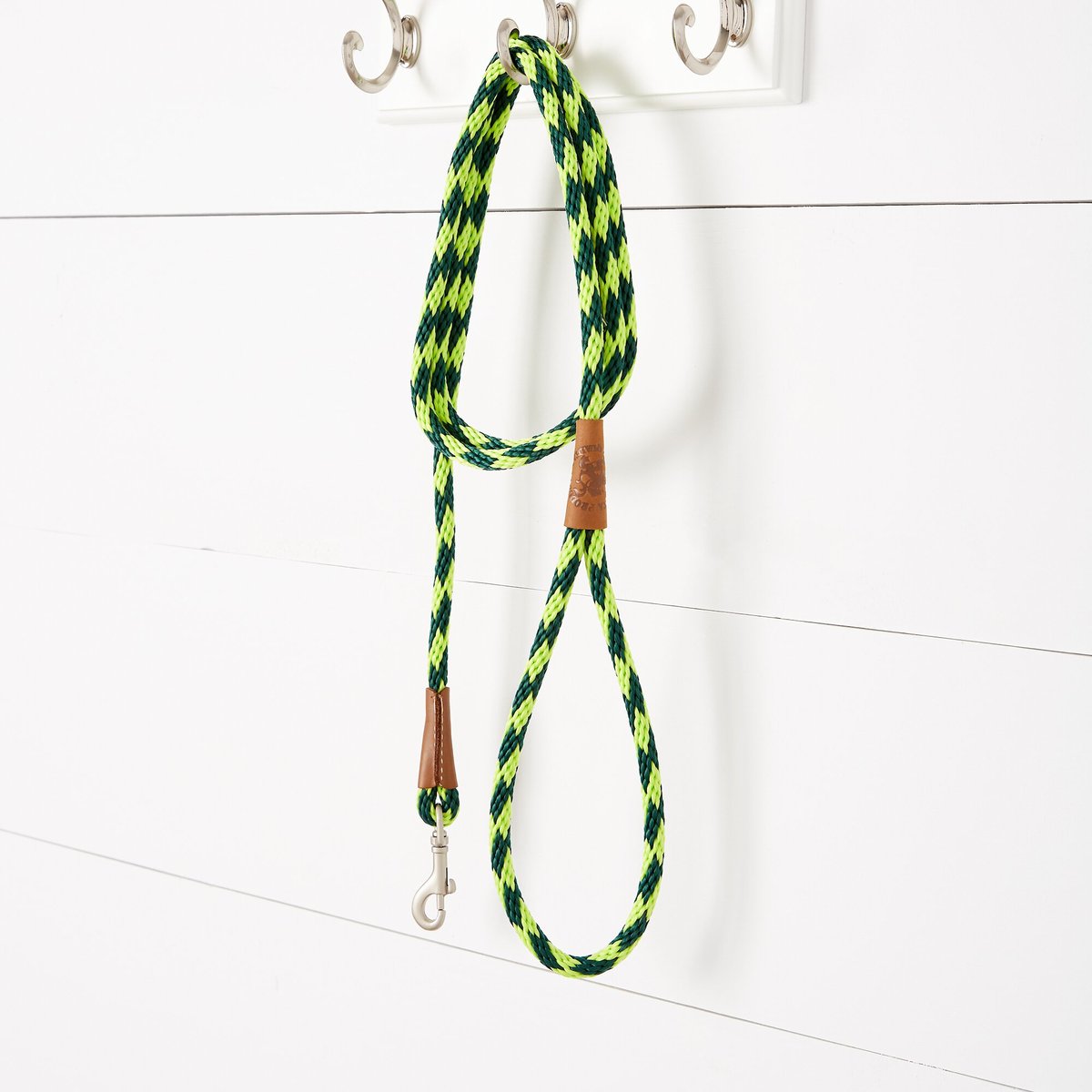Mendota Products Small Snap Checkered Rope Dog Leash