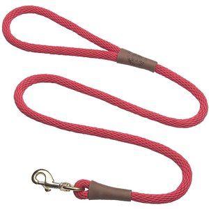 MENDOTA PRODUCTS Large Snap Solid Rope Dog Leash, Red, 4-ft long, 1/2 ...