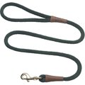 Mendota Products Large Snap Solid Rope Dog Leash, Hunter Green, 4-ft long, 1/2-in wide