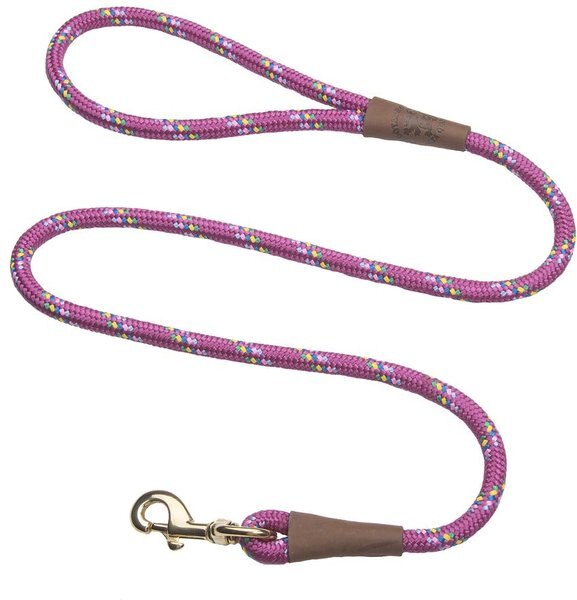 Mendota Products Large Snap Confetti Rope Dog Leash, Raspberry Confetti, 4-ft long, 1/2-in wide slide 1 of 3