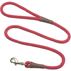 MENDOTA PRODUCTS Large Snap Checkered Rope Dog Leash, Ruby, 6-ft long ...