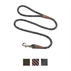 Mendota Products Large Snap Camouflage Rope Dog Leash, Salt & Pepper, 6-ft long, 1/2-in wide