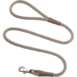 Mendota Products Large Snap Solid Rope Dog Leash, Tan, 6-ft long, 1/2-in wide