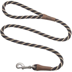 MENDOTA PRODUCTS Large Snap Striped Rope Dog Leash, Mocha, 6-ft long, 1 ...