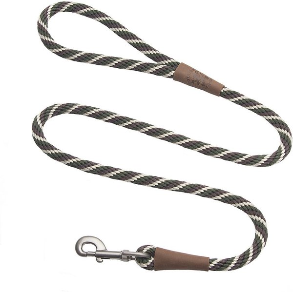 Mendota Products Large Snap Striped Rope Dog Leash, Woodlands, 6-ft long, 1/2-in wide slide 1 of 2