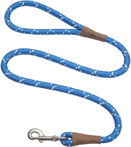 Mendota Products Large Snap Confetti Rope Dog Leash, Night Viz Blue, 6-ft long, 1/2-in wide slide 1 of 3