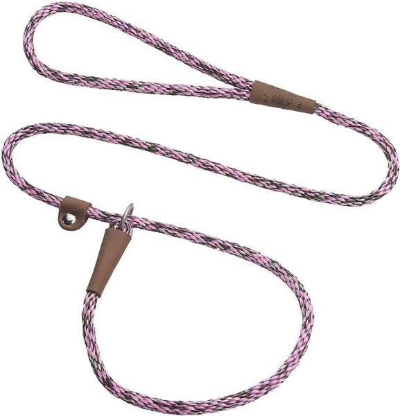 Mendota Products Small Slip Camouflage Rope Dog Leash, Pink Camo, 4-ft long, 3/8-in wide slide 1 of 4