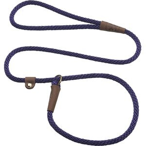 Mendota Products Small Slip Solid Rope Dog Leash, Purple, 6-ft long, 3/8-in wide