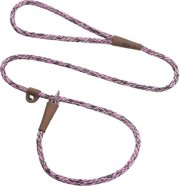 Mendota Products Small Slip Camouflage Rope Dog Leash, Pink Camo, 6-ft long, 3/8-in wide slide 1 of 4