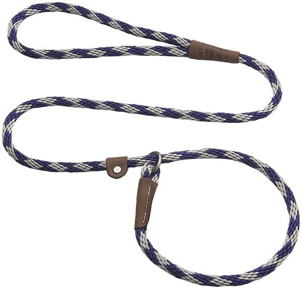 Mendota Products Small Slip Checkered Rope Dog Leash, Amethyst, 6-ft long, 3/8-in wide slide 1 of 4