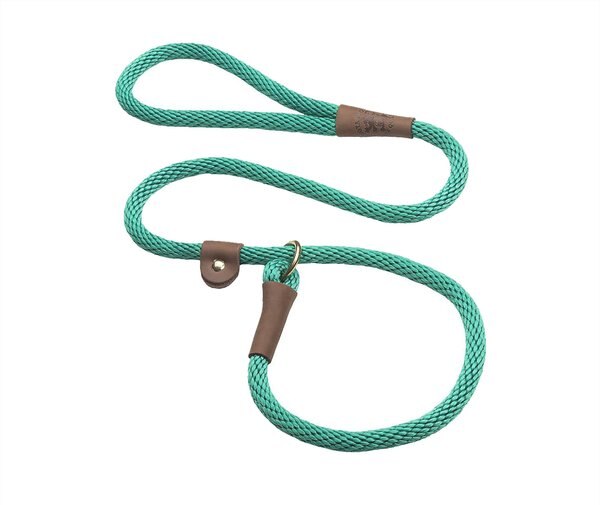 Mendota Products Large Slip Solid Rope Dog Leash, Kelly Green, 4-ft long, 1/2-in wide slide 1 of 6