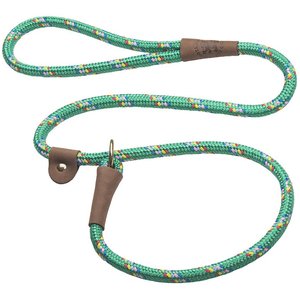 Mendota Products Large Slip Confetti Rope Dog Leash, Kelly Confetti, 4-ft long, 1/2-in wide