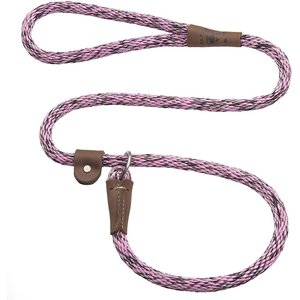 Mendota Products Large Slip Camouflage Rope Dog Leash, Pink Camo, 4-ft long, 1/2-in wide