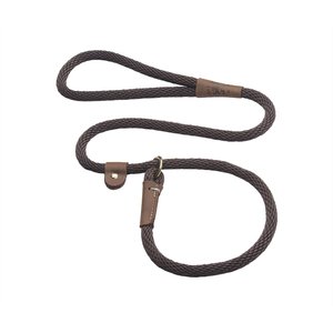MENDOTA PRODUCTS Large Slip Solid Rope Dog Leash, Dark Brown, 6-ft long ...